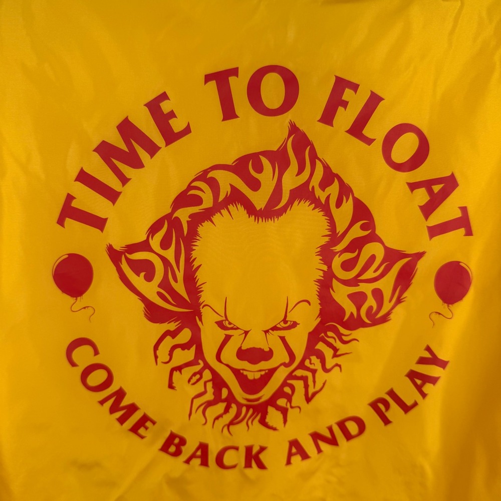 IT Chapter Two Mens Yellow Coaches Jacket Pennywise Red Balloon Medium 11954604